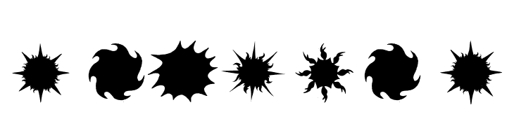 Flaming Stars  Splatters  Free Fonts Download