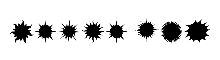 Flaming Stars  Splatters  Free Fonts Download