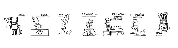 skatelove [ tour 2009]  Free Fonts Download