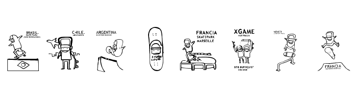 skatelove [ tour 2009]  Free Fonts Download