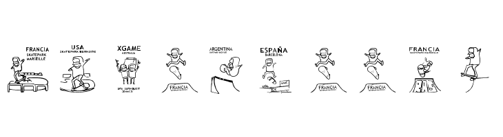 skatelove [ tour 2009]  Free Fonts Download