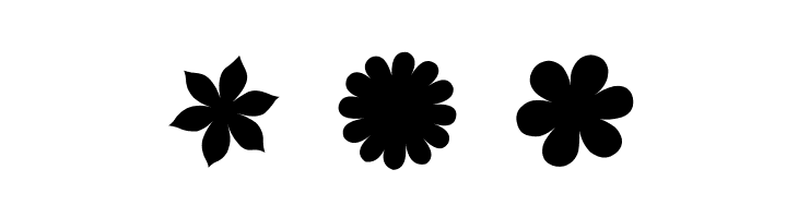 saru's Flower Ding [sRB]  Free Fonts Download