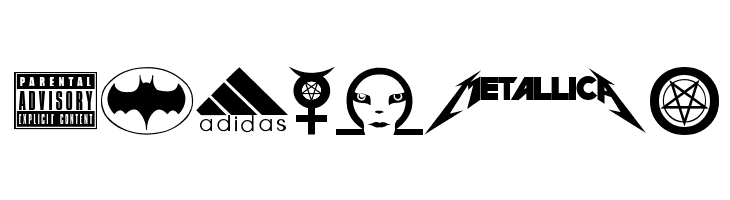 Famous Logos  Free Fonts Download