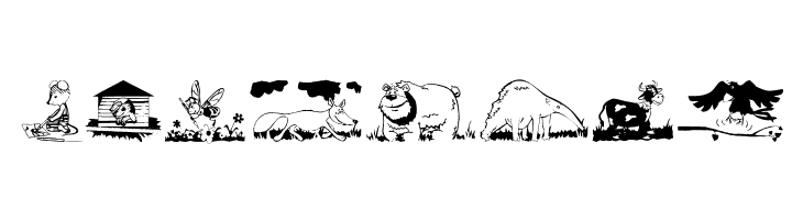 ChildrenAnimalsFriends  Free Fonts Download