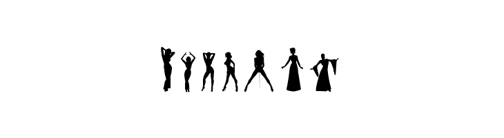 Silhouettes from Poser LT  Free Fonts Download