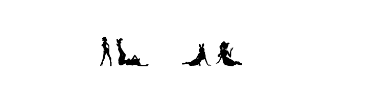 Silhouettes from Poser LT  Free Fonts Download