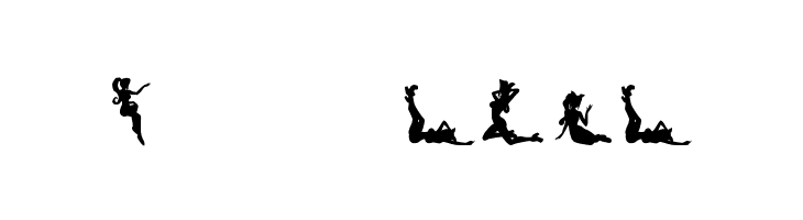 Silhouettes from Poser LT  Free Fonts Download