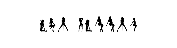 Silhouettes from Poser LT  Free Fonts Download
