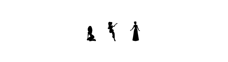 Silhouettes from Poser LT  Free Fonts Download