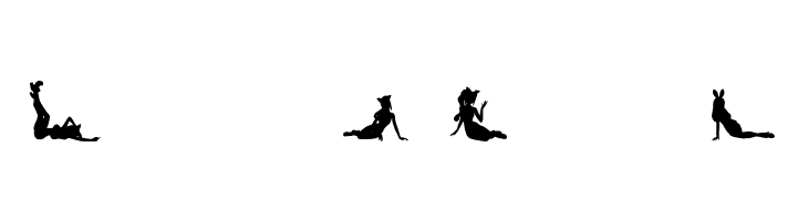 Silhouettes from Poser LT  Free Fonts Download