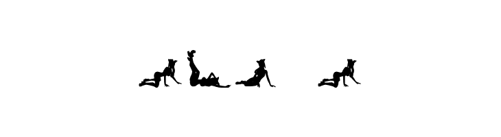 Silhouettes from Poser LT  Free Fonts Download