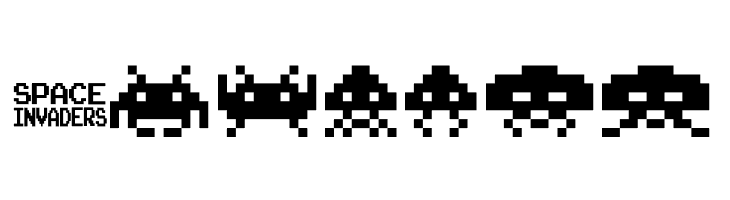 invanders from space  Free Fonts Download