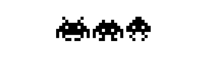 invanders from space  Free Fonts Download