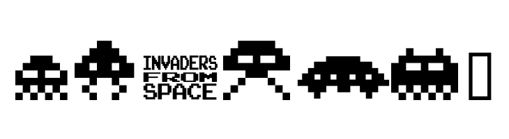 invanders from space  Free Fonts Download