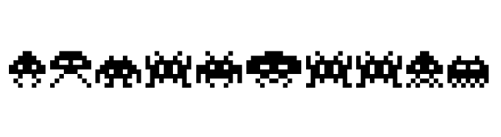 invanders from space  Free Fonts Download