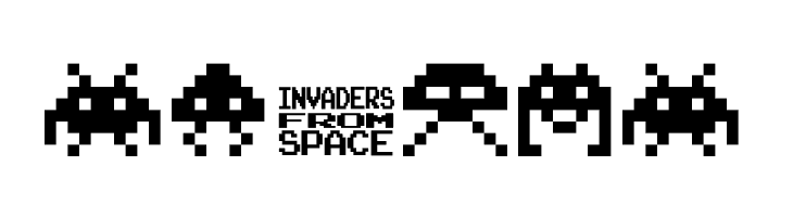 invanders from space  Free Fonts Download