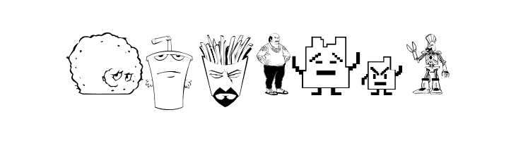 aqua teen hunger font  c adult swim  Free Fonts Download
