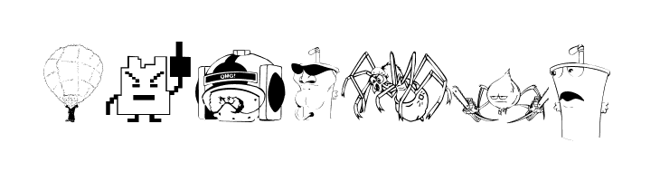 aqua teen hunger font  c adult swim  Free Fonts Download