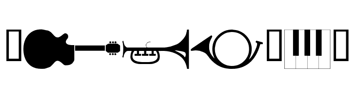 wmmusic1  Free Fonts Download