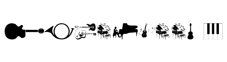 wmmusic1  Free Fonts Download