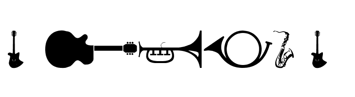 wmmusic1  Free Fonts Download