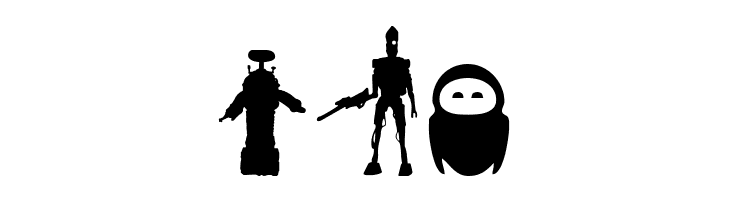 Look sir, droids!  Free Fonts Download
