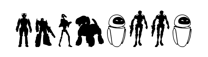 Look sir, droids!  Free Fonts Download