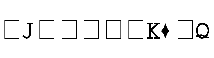 Hoyle Playing Cards  Free Fonts Download