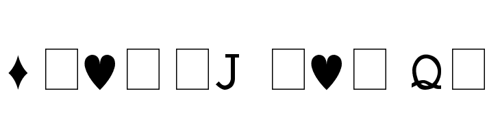 Hoyle Playing Cards  Free Fonts Download