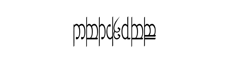 Tengwar ver. # 5  Free Fonts Download