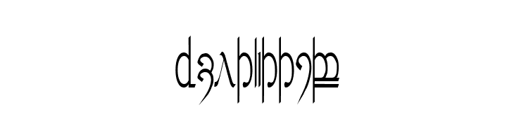 Tengwar ver. # 5  Free Fonts Download