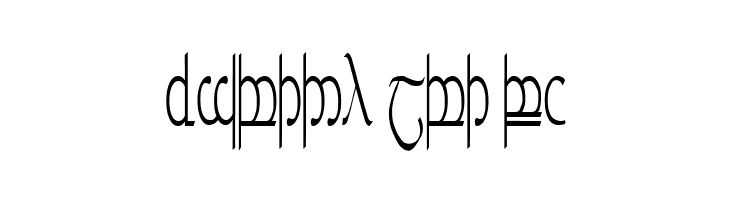 Tengwar ver. # 5  Free Fonts Download