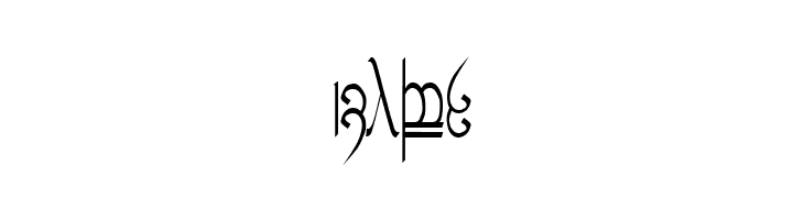 Tengwar ver. # 5  Free Fonts Download