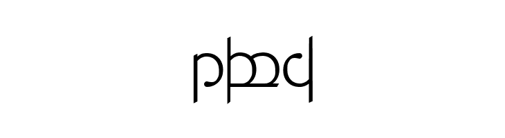 Tengwar ver. # 3  Free Fonts Download