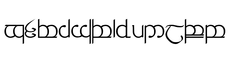 Tengwar ver. # 3  Free Fonts Download