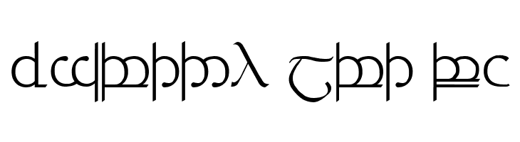 Tengwar ver. # 3  Free Fonts Download