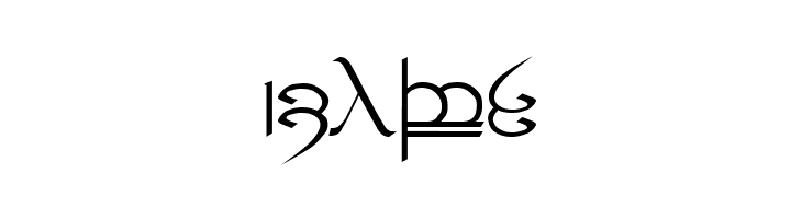 Tengwar ver. # 3  Free Fonts Download