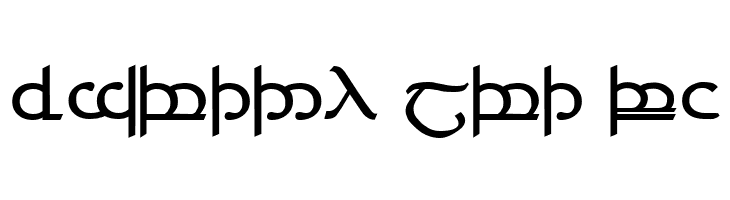 Tengwar ver. # 4  Free Fonts Download