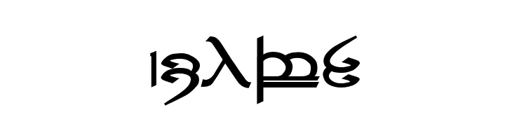Tengwar ver. # 4  Free Fonts Download