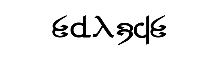 Tengwar ver. # 4  Free Fonts Download