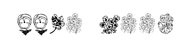 pansies4sheila  Free Fonts Download