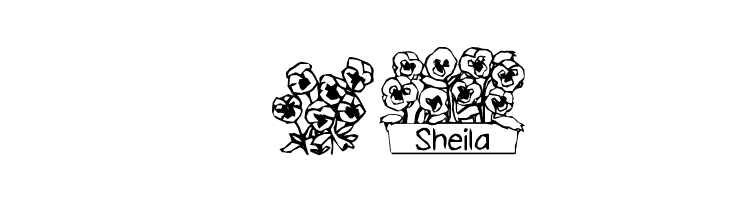 pansies4sheila  Free Fonts Download
