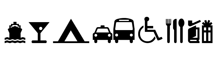 Travelcons  Free Fonts Download