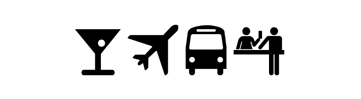 Travelcons  Free Fonts Download