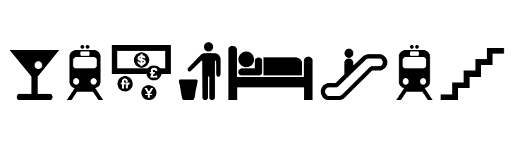 Travelcons  Free Fonts Download