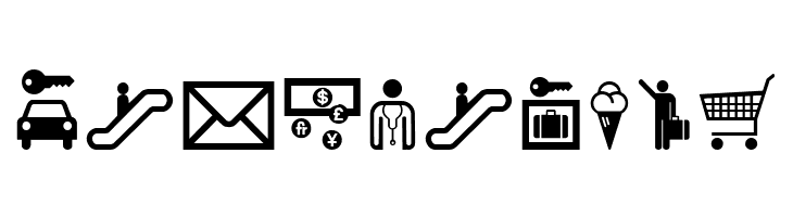 Travelcons  Free Fonts Download