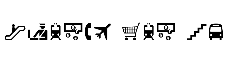 Travelcons  Free Fonts Download