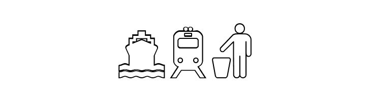 Travelcons Outline  Free Fonts Download