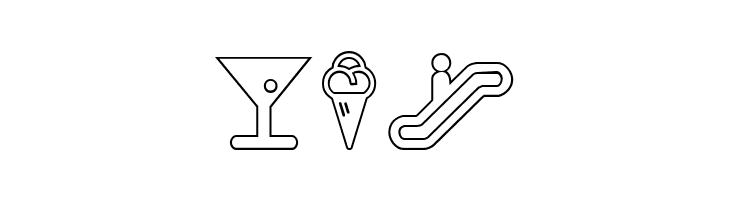 Travelcons Outline  Free Fonts Download