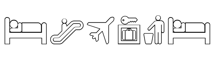 Travelcons Outline  Free Fonts Download